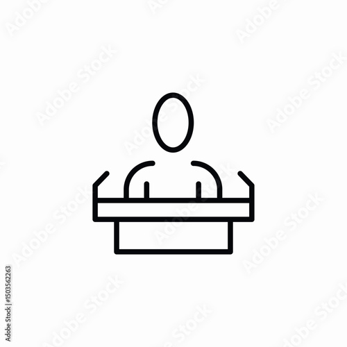 public speech icon sign vector