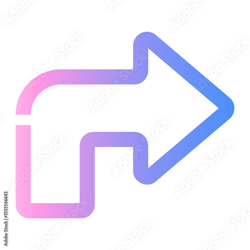 mapping Line Gradient Icon