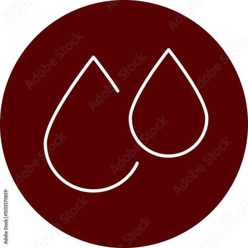 Water  Vector Brown Circle Icon Design
