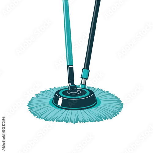 Electric Spin Mop Icon