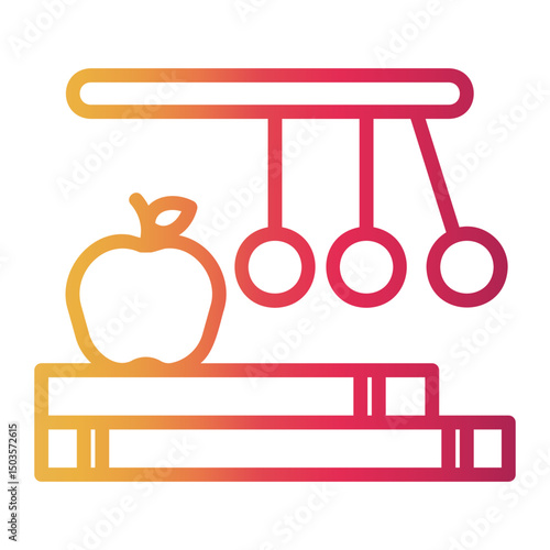 physics Line Gradient Icon