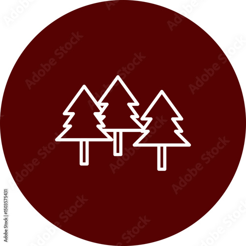 Nature  Vector Brown Circle Icon Design