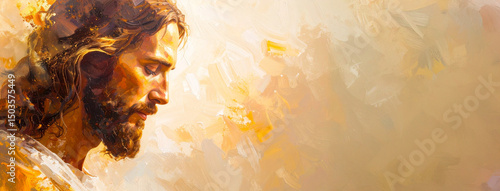 Abstract Illustration - Face of Jesus Christ