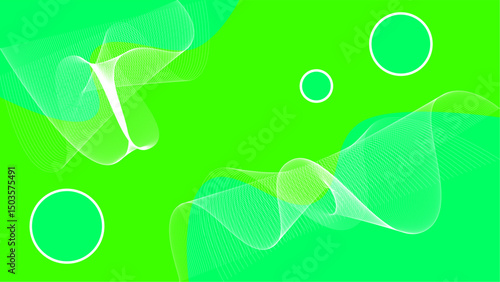 Abstract Curves with Gentle Gradient Glow