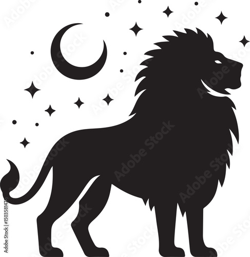 Lion Vector Silhouette Icon