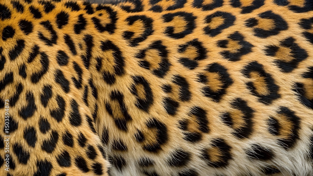 a close-up photograph focusing on the fur of a leopard. The style is naturalistic, capturing the intricate pattern of the animal's coat a close-up photograph focusing on the fur of a leopard. The style is naturalistic, capturing the intricate pattern of the animal's coat