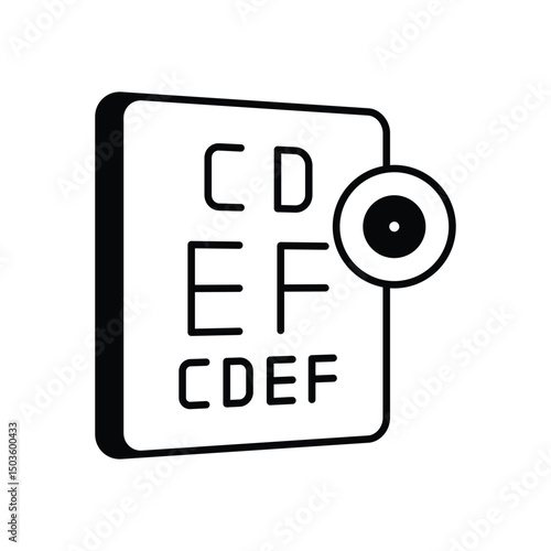 Eye Exam vector icon