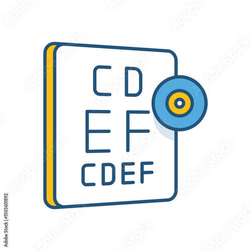 Eye Exam vector icon