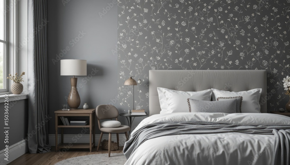 Fototapeta premium bed in hotel room