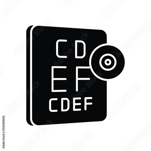 Eye Exam vector icon