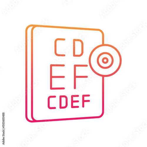 Eye Exam vector icon