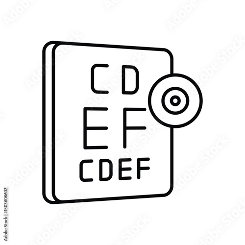 Eye Exam vector icon