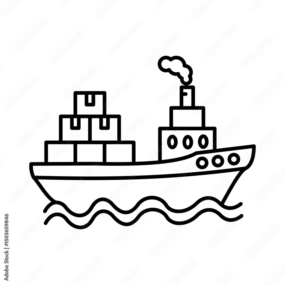 Fototapeta premium Shipping icon