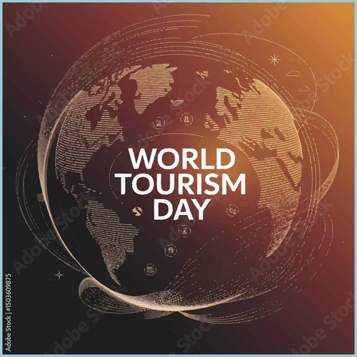 Celebrate travel, culture, and global unity with colorful, inspiring World Tourism Day design.