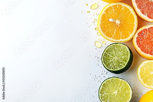 Vibrant Citrus Composition Lemons, Limes, and Oranges