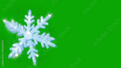 Snowflake Pop-Up Weather Icon Animation