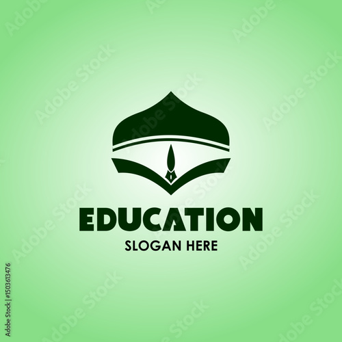 vector logo design for company, Islamic Logo Education Logo