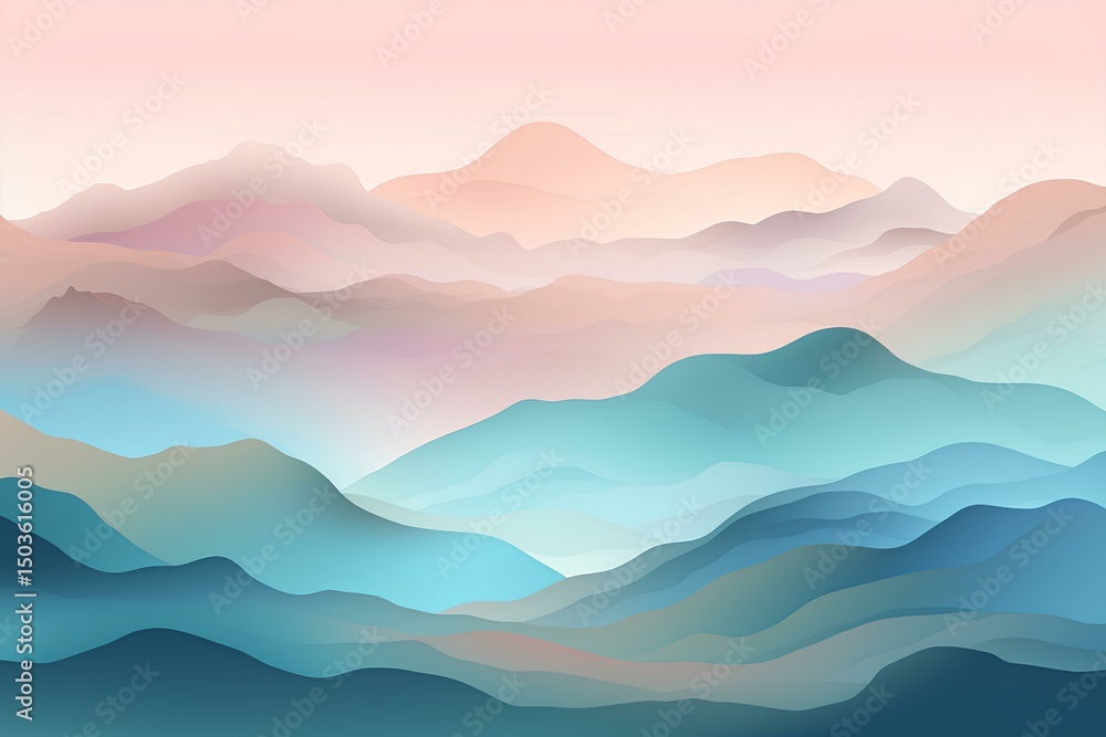 Obraz premium mountains and clouds