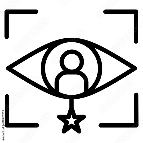 User targeted in focus icon