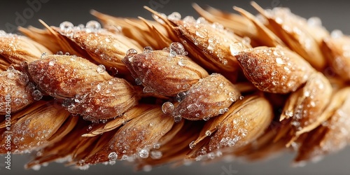Close-up of Fresh Golden Wheat Ear for Agriculture and Food Industry