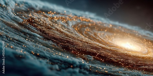 Dark Matter Halo Surrounding a Galaxy in Space