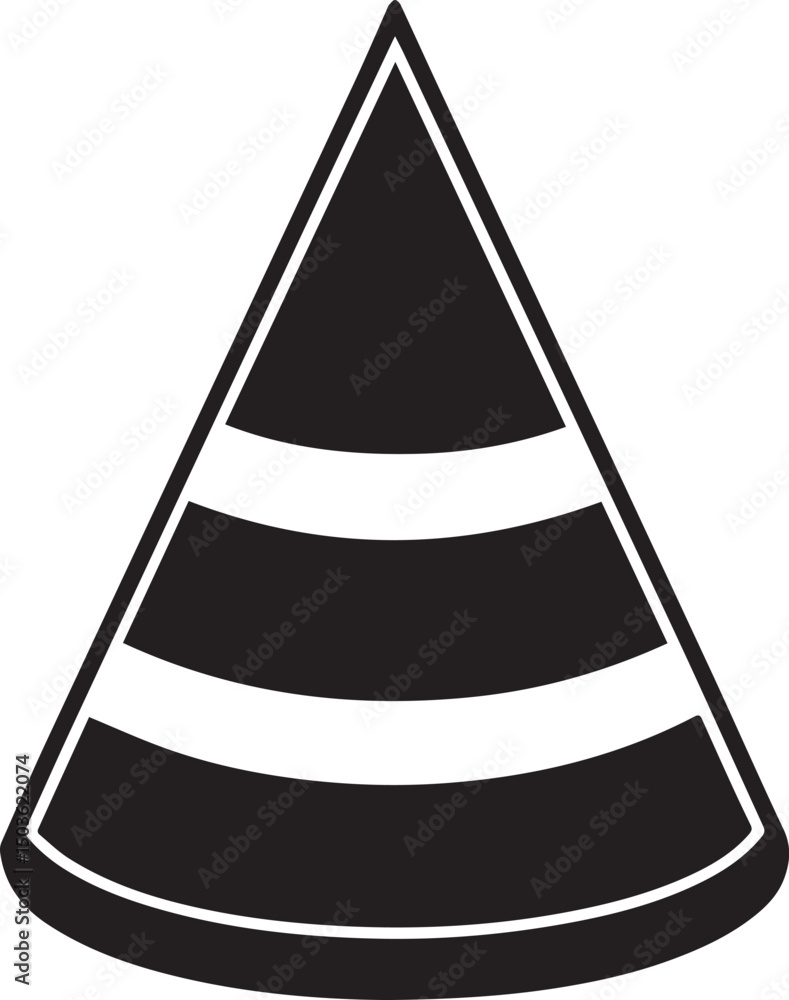 Fototapeta premium candy corn vector illustration, candy corn clipart, candy corn silhouette vector black and white
