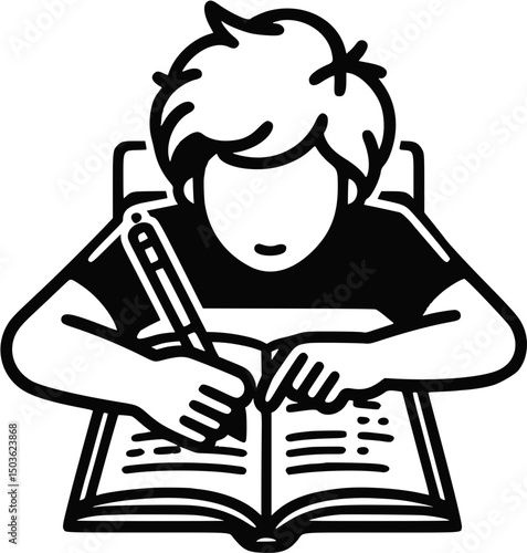 man reading a book