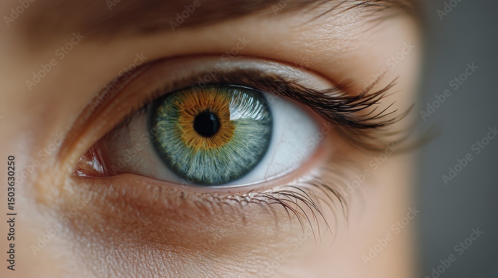 Fototapeta premium High Definition Iris Closeup in Human Eye