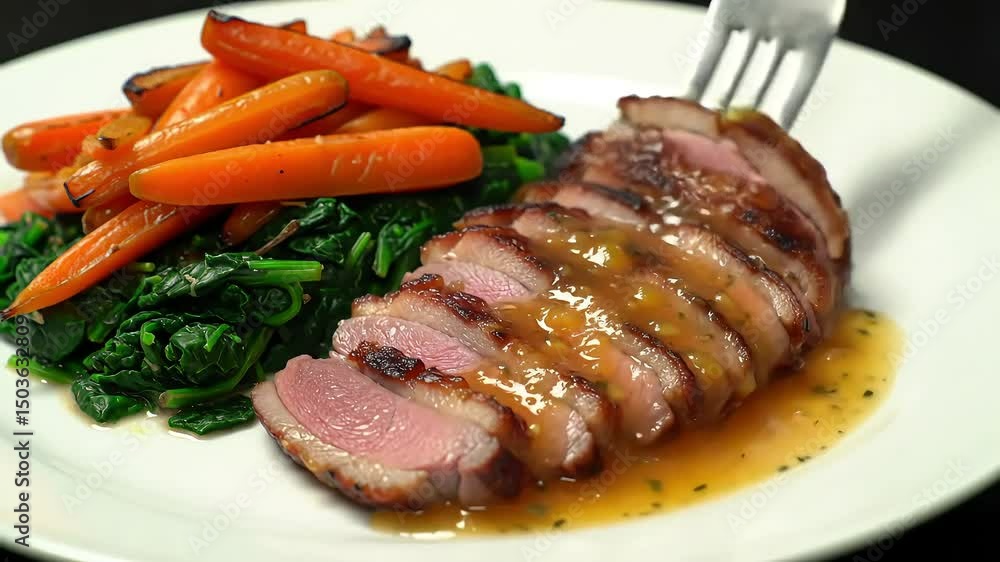 Roasted Duck Breast with Vegetables Roasted Duck Breast with Vegetables