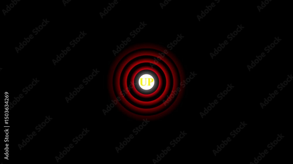 Abstract Futuristic Radio Wave Signal. Digital radio wave Blue color animation. Radio wave on black background Abstract Futuristic Radio Wave Signal. Digital radio wave Blue color animation. Radio wave on black background