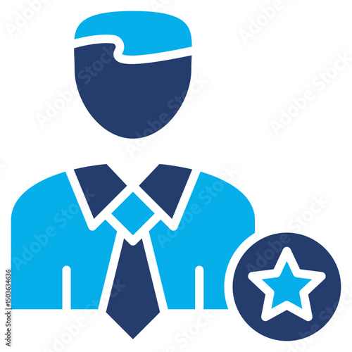 Expert glyph blue color icon