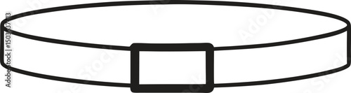 Reversible Belts Mockup Template Vector Design Technical Illustration for Fashion Projects