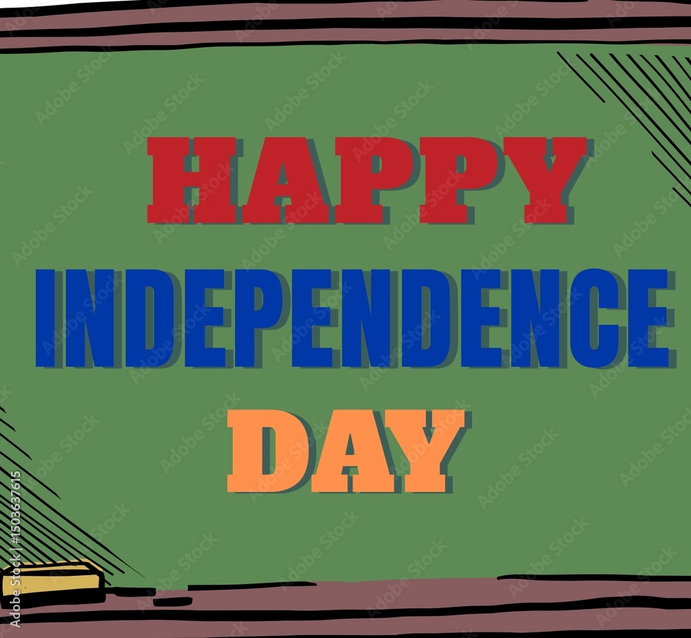Fototapeta premium Happy independence day 