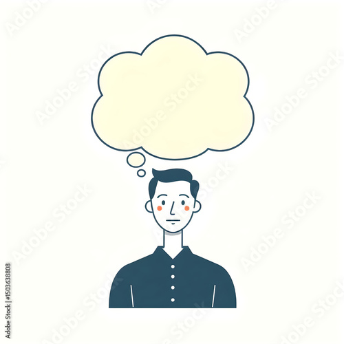 Wallpaper Mural man with speech bubble Torontodigital.ca