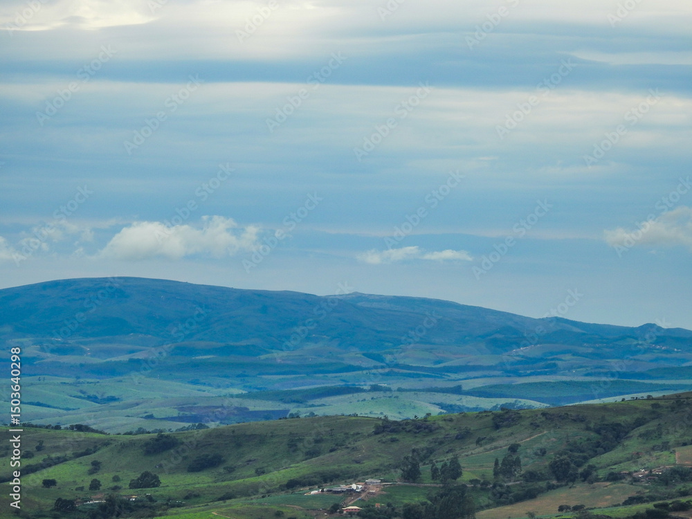 Obraz premium mountain landscape with clouds