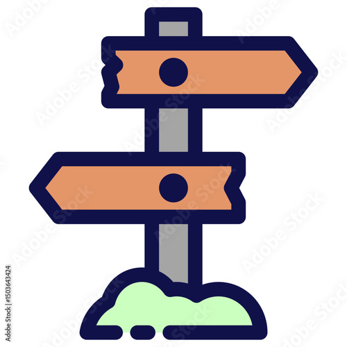 Destination Signpost Icon