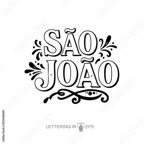 Lettering São João para Composição
