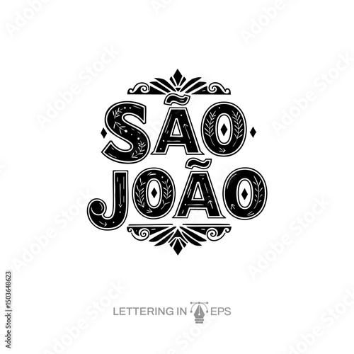 Lettering São João para Composição
