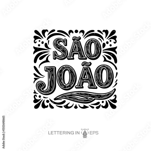 Lettering São João para Composição