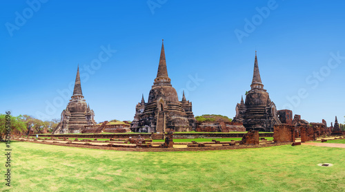 old city with beautiful Thai temples, Ayutthaya, Thailand - Wat Phra Si Sanphet.