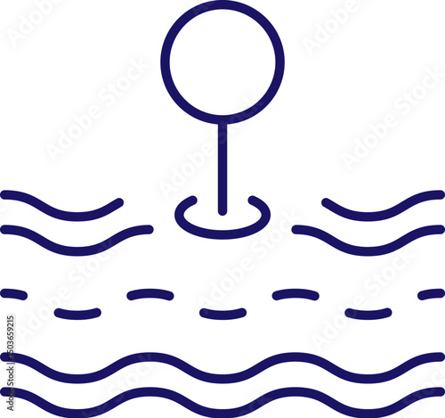 Route, Road and Map Pin Outline Image for Graphics and Web Design, Apps, Adverts, Various Cards