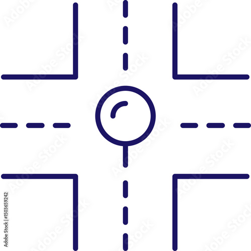 Route, Road and Map Pin Outline Picture for Graphics and Web Design, Apps, Adverts, Various Cards