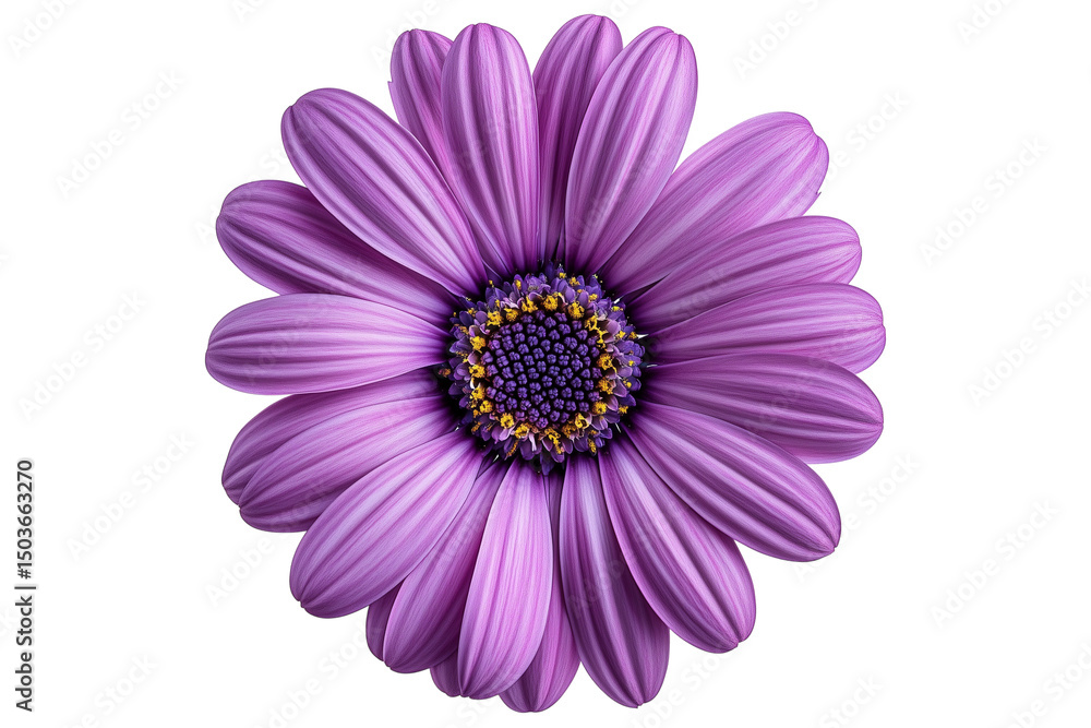 Obraz premium Purple osteospermum flower isolated on transparent background