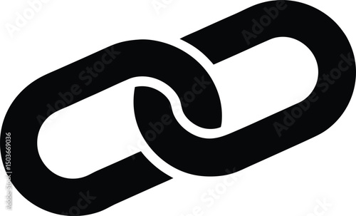 Chain vector illustration silhouette, Chain black silhouette, Chain shape silhouette pattern, vector design