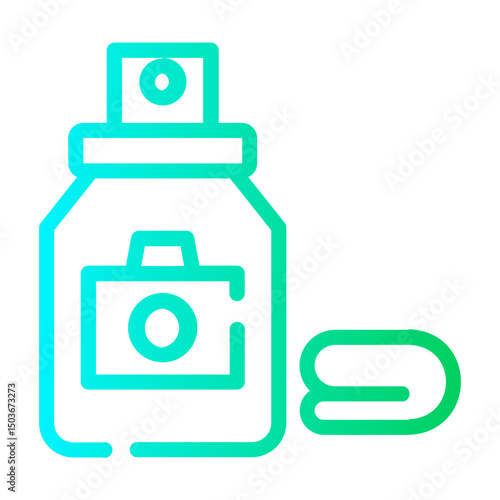 cleaner Line Gradient Icon