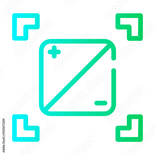 exposure Line Gradient Icon