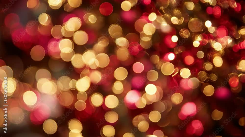 Soft Bokeh Lights in Red and Gold Creating a Warm and Festive Atmosphere for Celebrations and Holidays Soft Bokeh Lights in Red and Gold Creating a Warm and Festive Atmosphere for Celebrations and Holidays