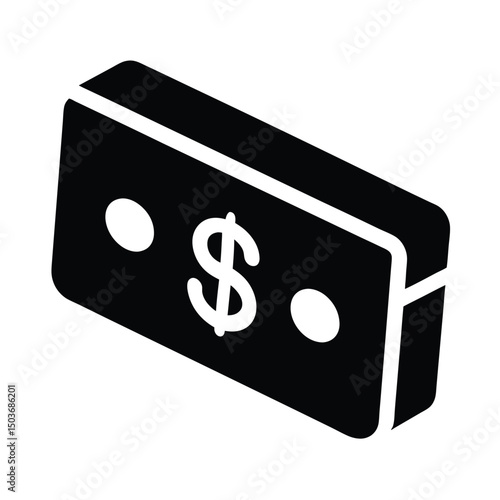 bank card dollar sign icon vector illustration