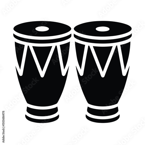 bongos icon vector illustration