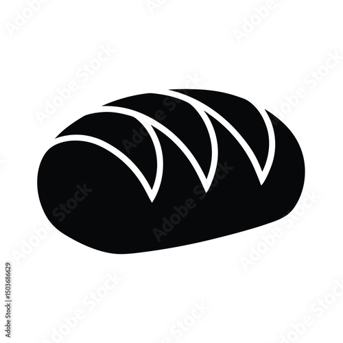 bread loaf icon vector illustration